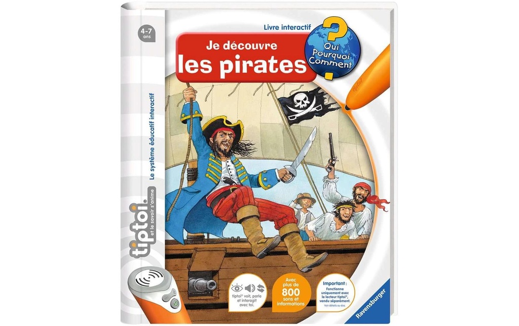 tiptoi Livre éducatif Je découvre les pirate -FR-