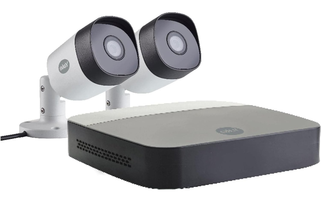 Yale Kits de surveillance Kit de caméra Wi-Fi d'extérieur, 2 pièces