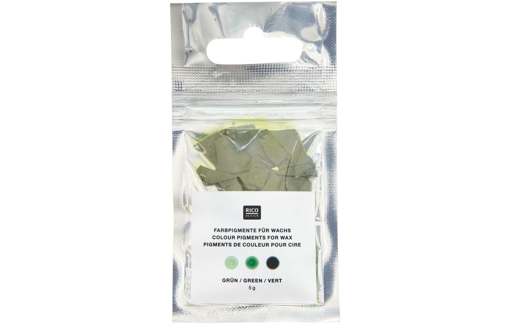 Rico Design Couleurs de cire Couleur des bougies 5 g, Vert