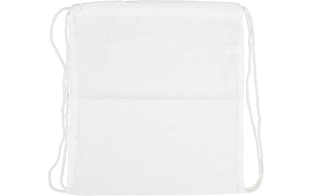 Creativ Company Sac de gym Coton, 1 Pièce/s, Blanc