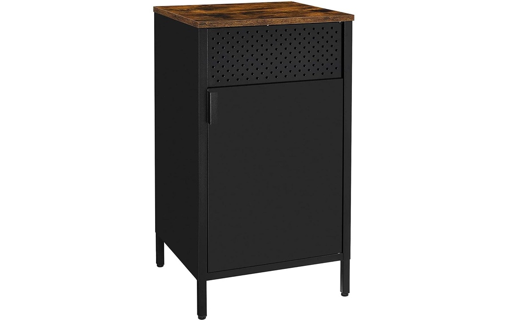 Songmics Commode 42.5 x 76 cm, Noir/Brun