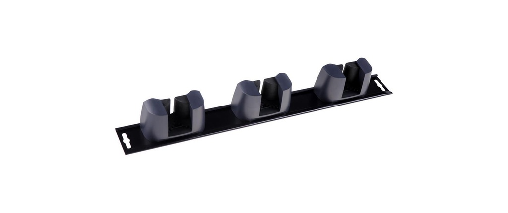Edi Baur Rail de suspension All Fix noir 4 kg, Noir/Acier inoxydable