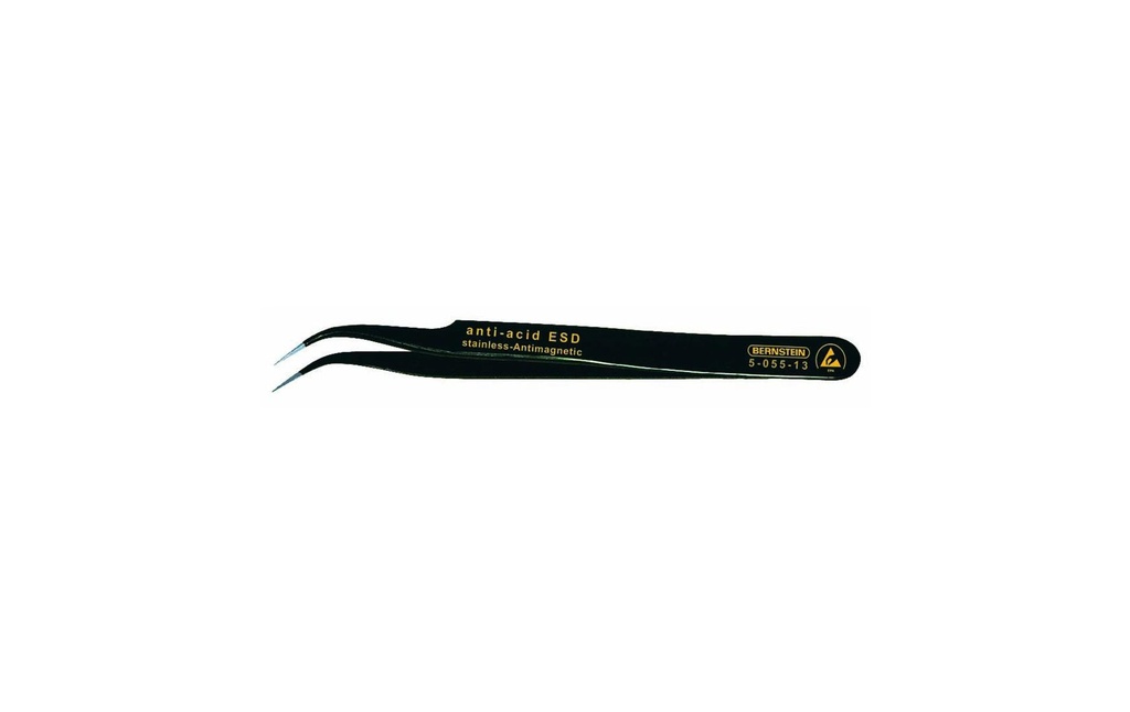 Bernstein Werkzeuge Pince à épiler ESD SMD, Form 7a 120 mm