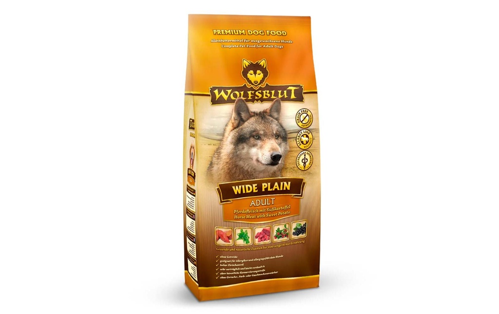 Wolfsblut Alimentation sèche Dog Wide Plain Adult, 2 kg