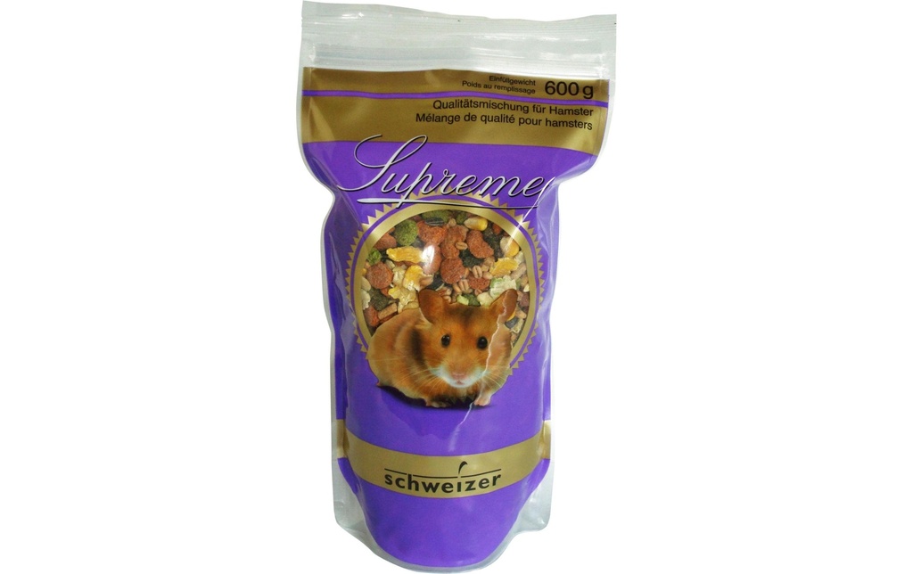 Eric Schweizer Nourriture de base Supreme pour hamsters, 600 g