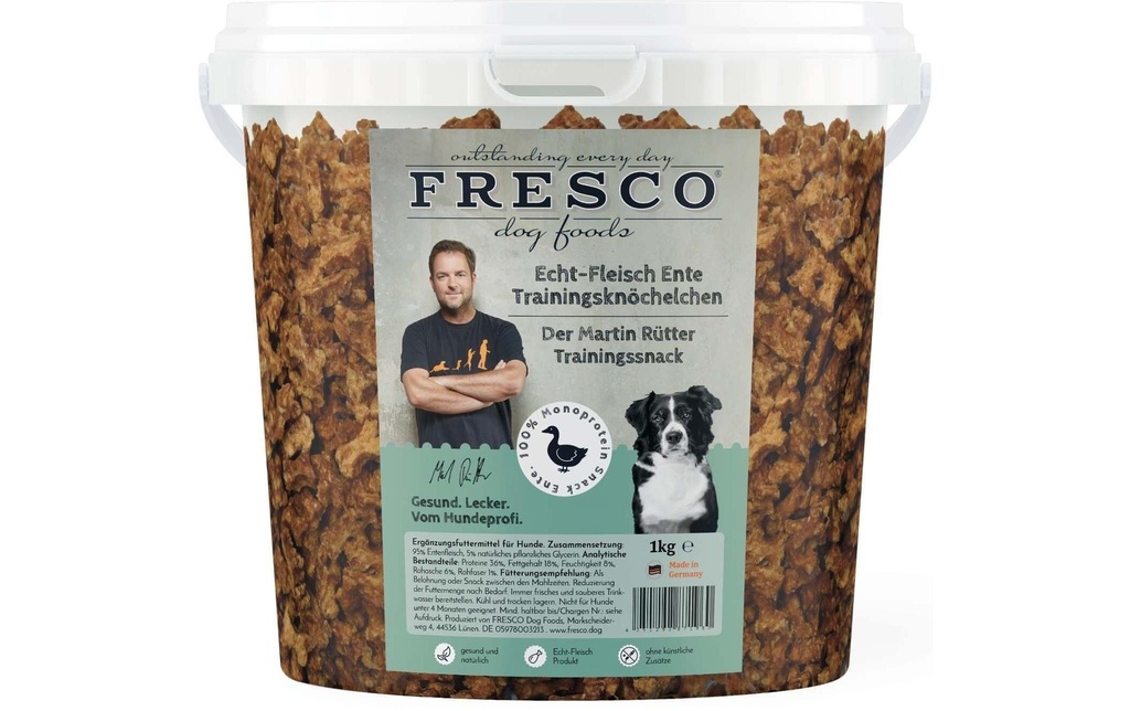 FRESCO Friandise Martin Rütter Chevilles d'entraînement Canard, 1 kg