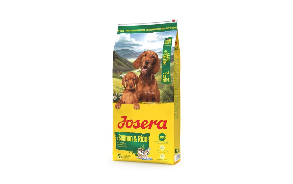Josera Alimentation sèche Mother et Puppy Salmon et Rice 12.5 kg