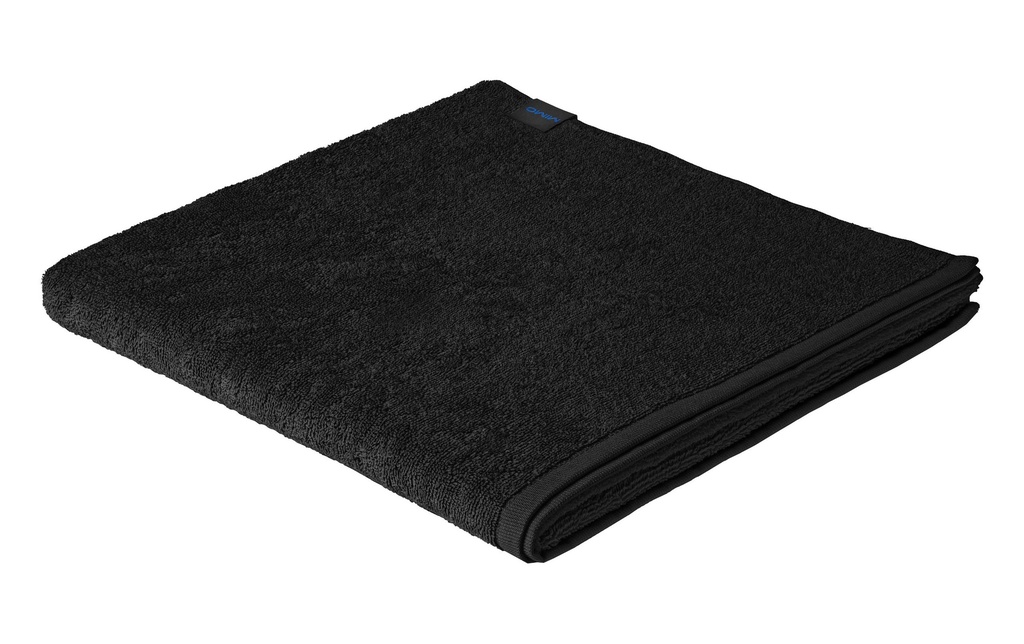 Mimo Serviette de douche Sea 70 x 140 cm, Noir