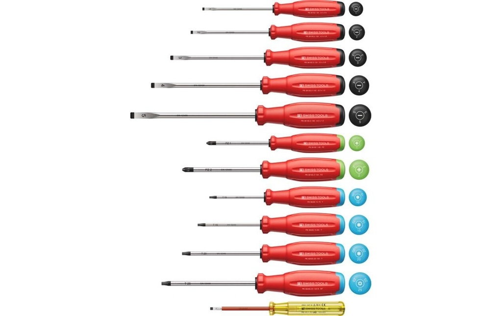 PB Swiss Tools Jeu de tournevis 38472 SwissGrip Evo
