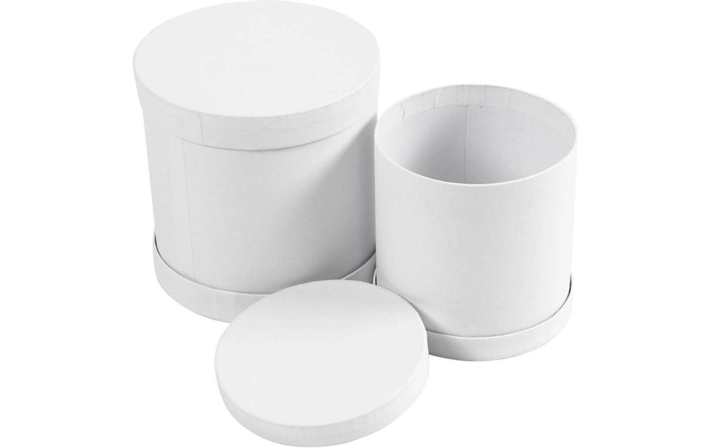 Creativ Company Boîte en carton 2 Pièce/s, Blanc