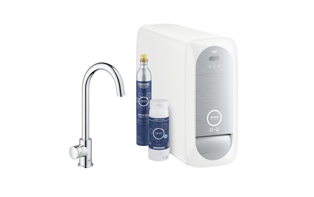 GROHE Robinetterie de cuisine Blue Home Mono 1/2, chromé