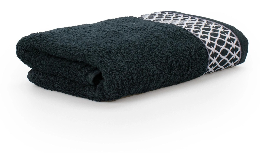Frottana Serviette Oriental Ornaments 50 x 100 cm, Noir