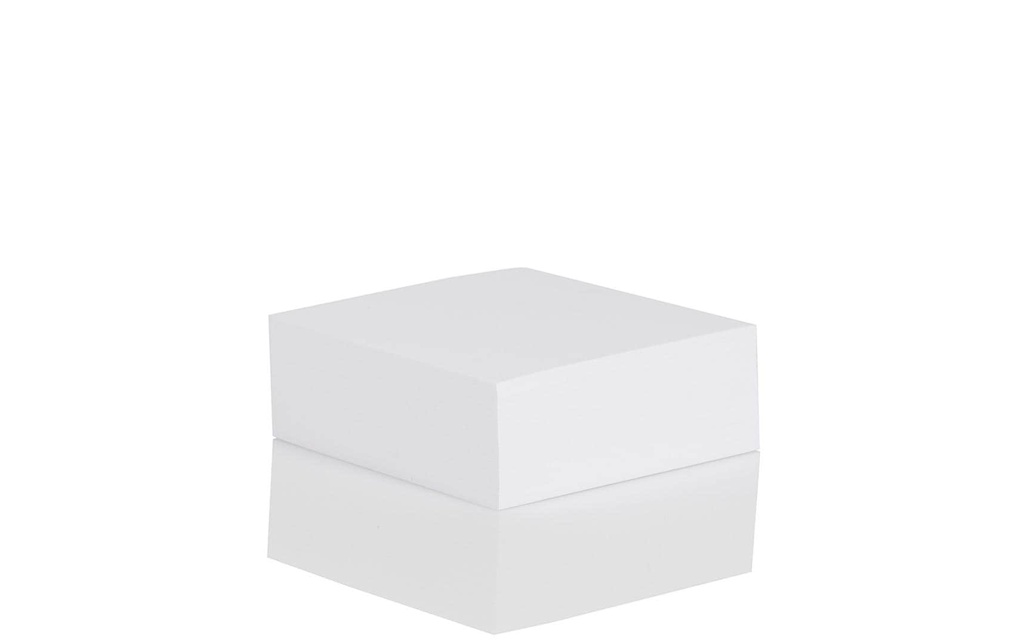 Rössler Fiche de bloc-notes Recharge 9,5 x 9,5 cm, 250 feuilles, Blanc