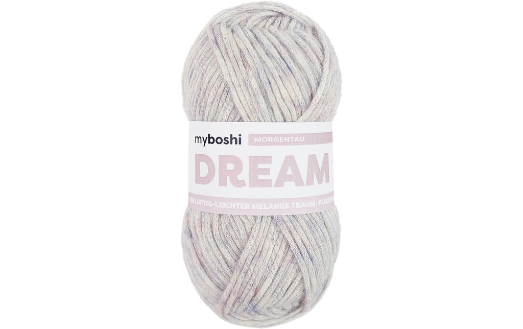myBoshi Laine Rêve de rosée du matin Rose clair chiné, 50 g, 95 m