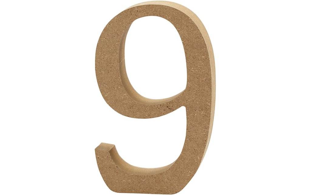 Creativ Company Numéro de bois 9 1 pièce