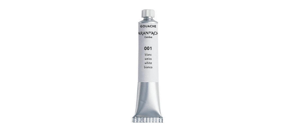 CARAN D'ACHE Gouache V blanc (10 pces)