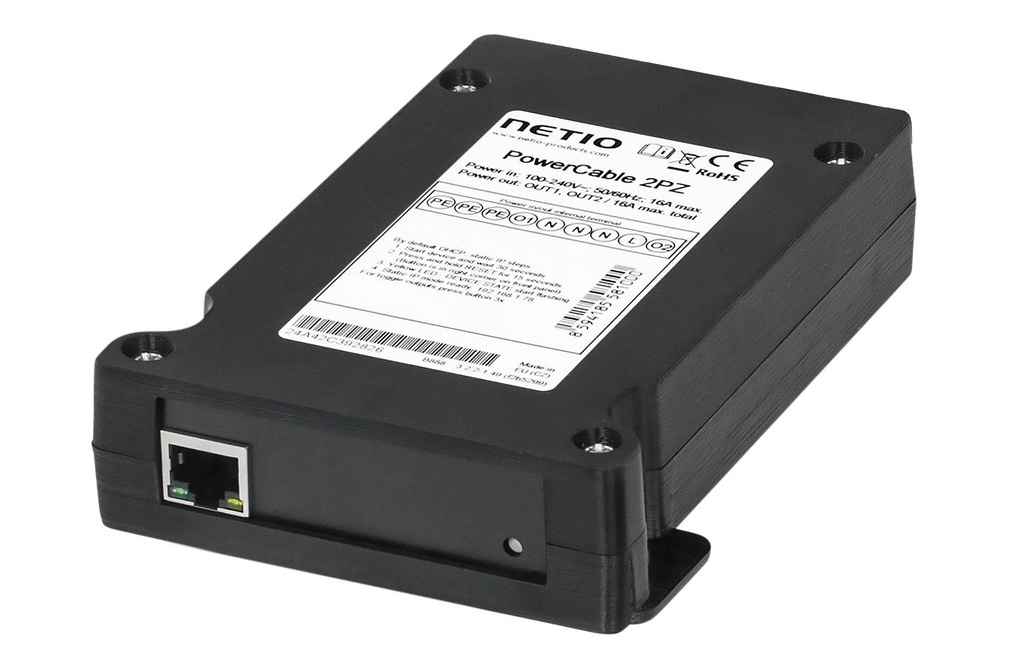 NETIO PDU PowerCable 2PZ 2x 230 V commutés