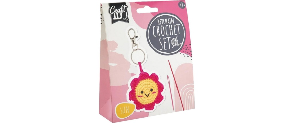  Set crochet porte-clés soleil