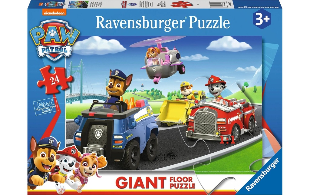 Ravensburger Puzzle de sol Paw Patrol, 24 pièces