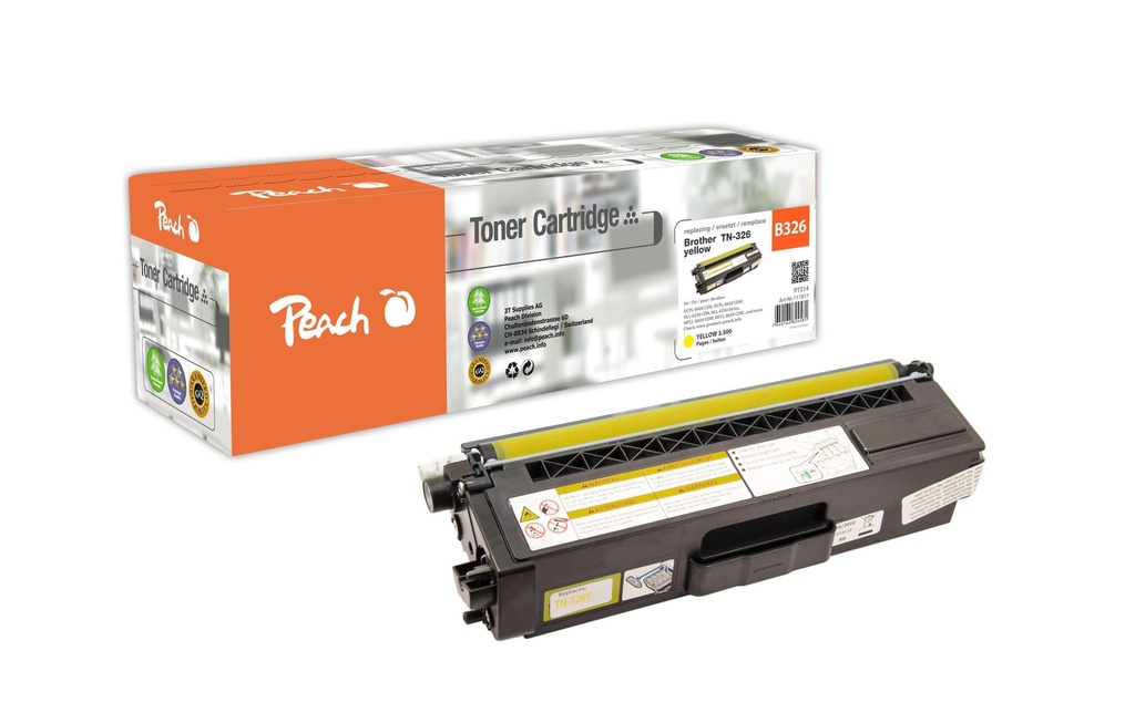 Peach Toner Brother TN-326Y Yellow