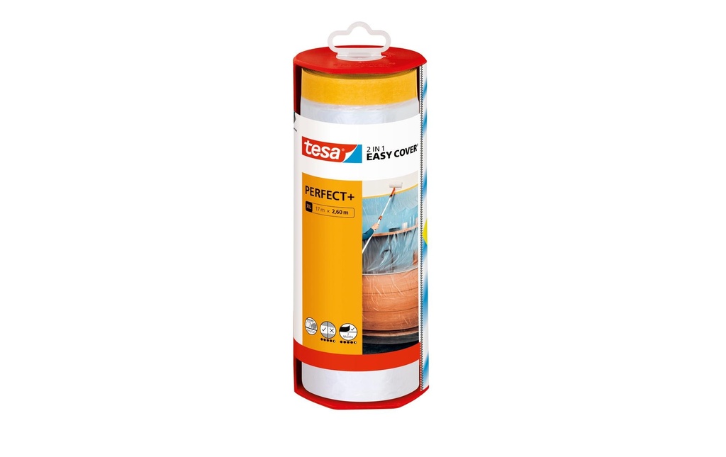 tesa Film de protection Easy Cover Perfect+ Recharge XL, 17 x 2.6 m