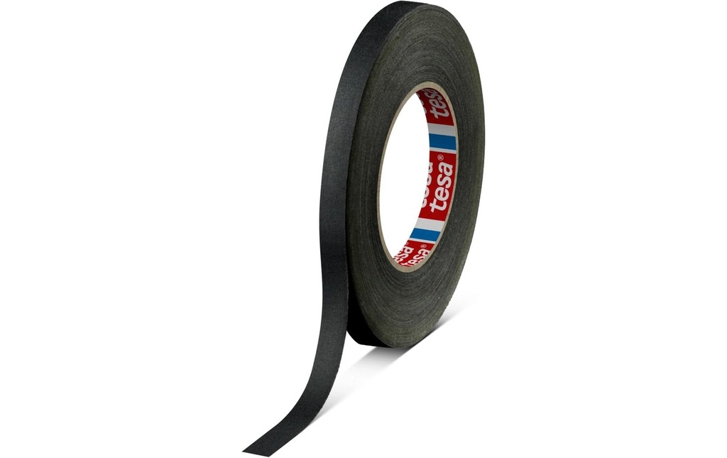 tesa Bande de tissu flexible noir, 50 mm x 5m