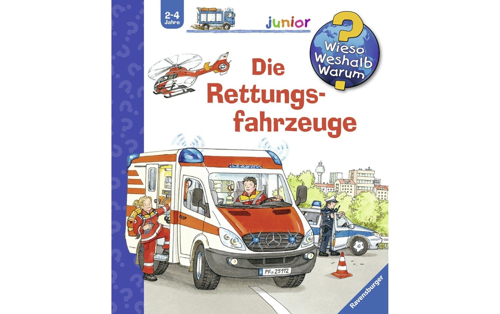 Ravensburger Livres pratiques pour enfants WWW véhicules de sauvetage
