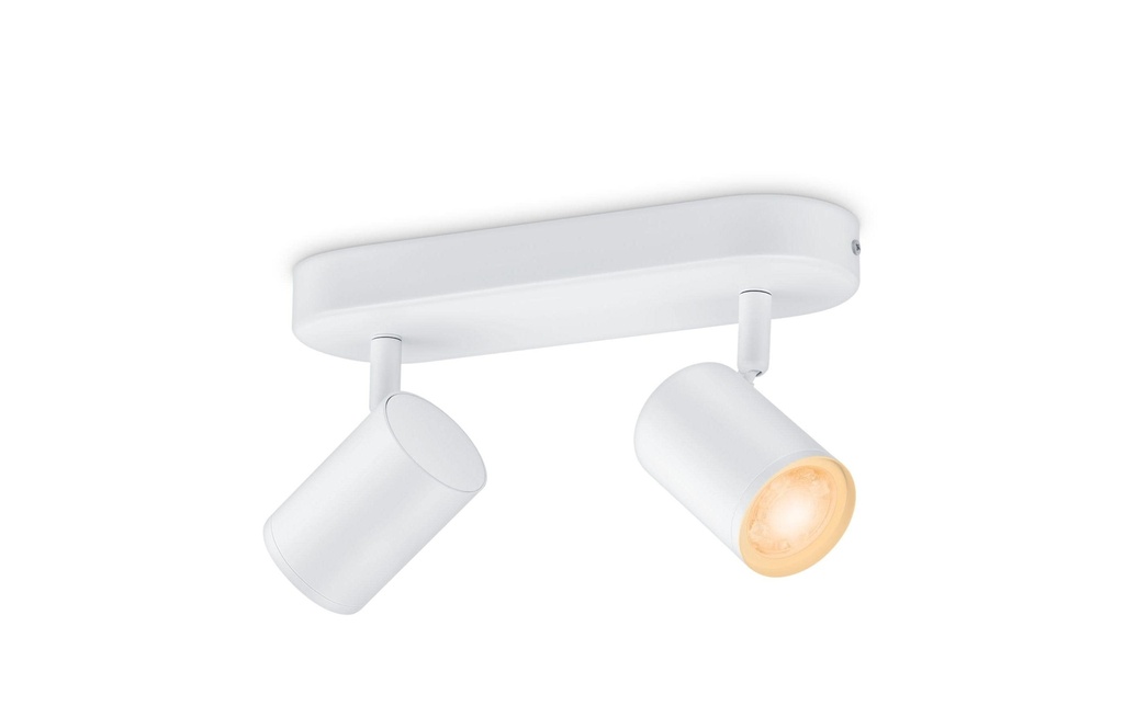 WiZ IMAGEO 2er Spot Tunable White & Color Plafonnier blanc