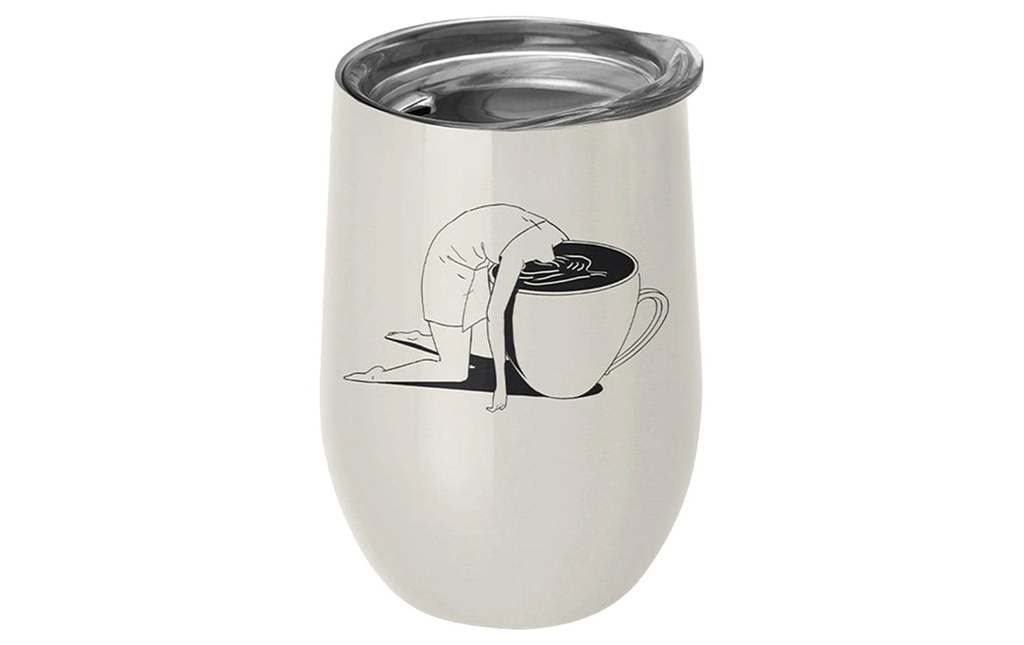 BioLoco Gobelet isotherme Office-Take a sip 420 ml, Gris