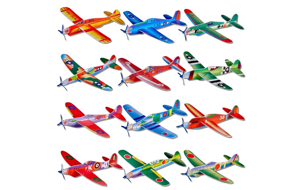 Twiddlers Planeur à lancer 48 pièces - 20.3 cm