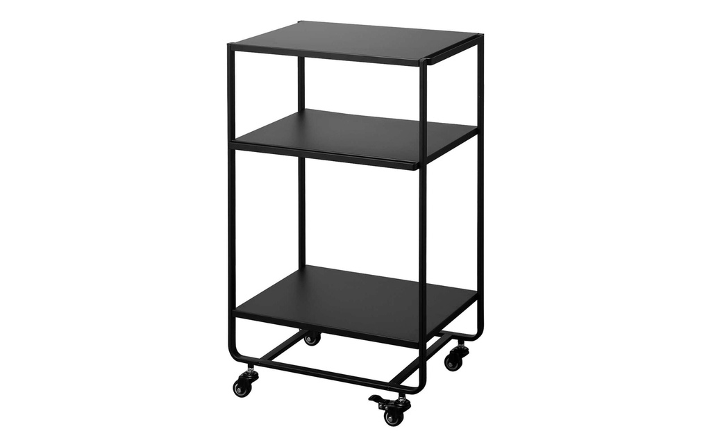 Yamazaki Chariot de cuisine Tower 49 x 81.5 x 38 cm, Noir