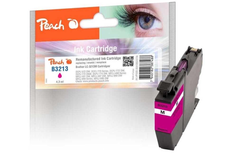 Peach Encre Brother LC-3213 Magenta