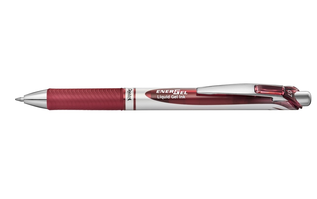 pentel Stylo à encre gel EnerGel 0.7 mm, Bourgogne