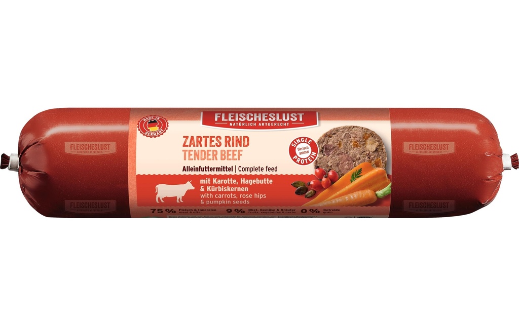Fleischeslust Alimentation humide Volaille fine avec patate douce 200 g