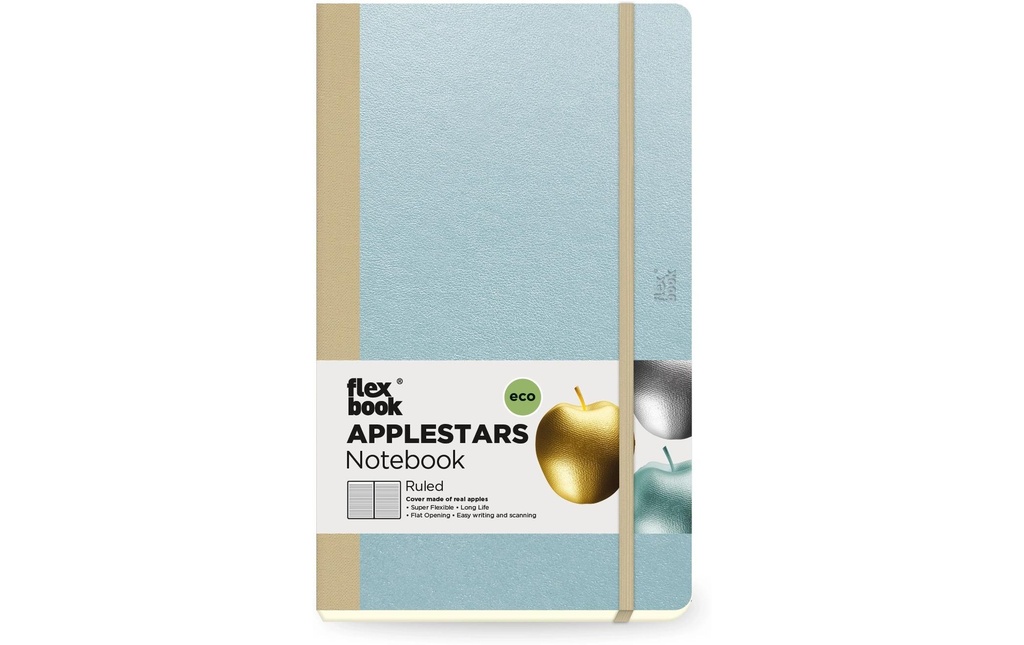 FLEXBOOK Liv.note Applest.13x21 li.bleu (192 pces)