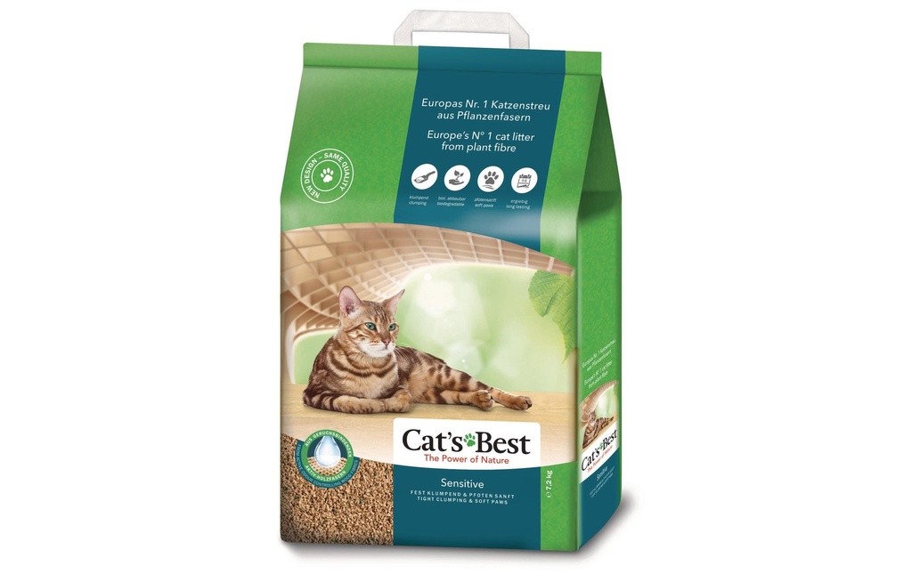 CAT'S BEST Litière pour chat Sensitive 7.2 kg