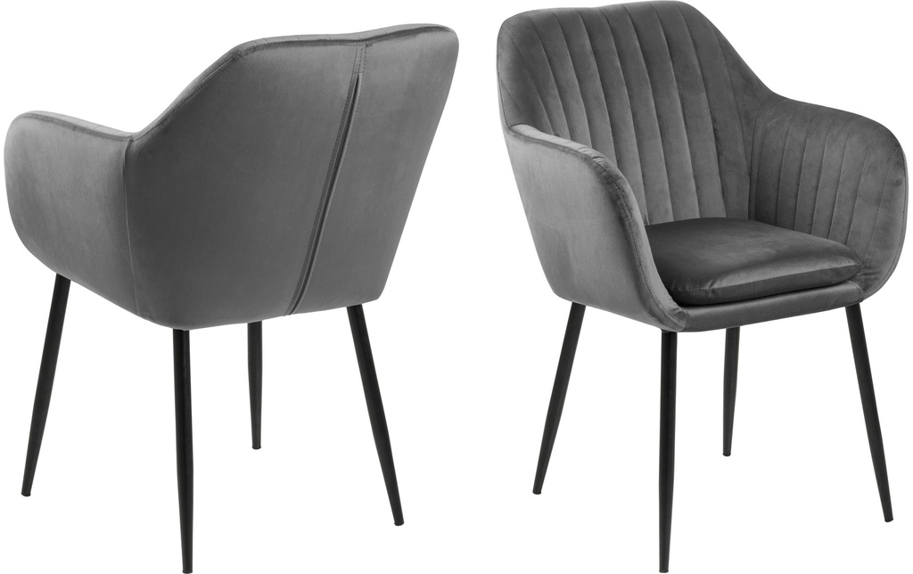 AC Design Chaise Emilia Gris foncé