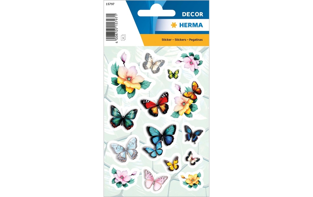 HERMA Sticker Decor Papillons (3 pces)
