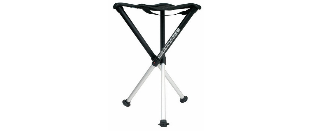 Walkstool Tabouret à trois pieds Comfort 55 cm Noir/Argent