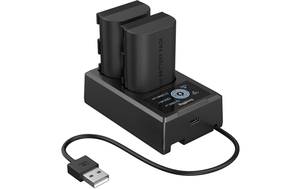 Smallrig Batterie pour Appareils photo numérique LP-E6P avec chargeur de batterie