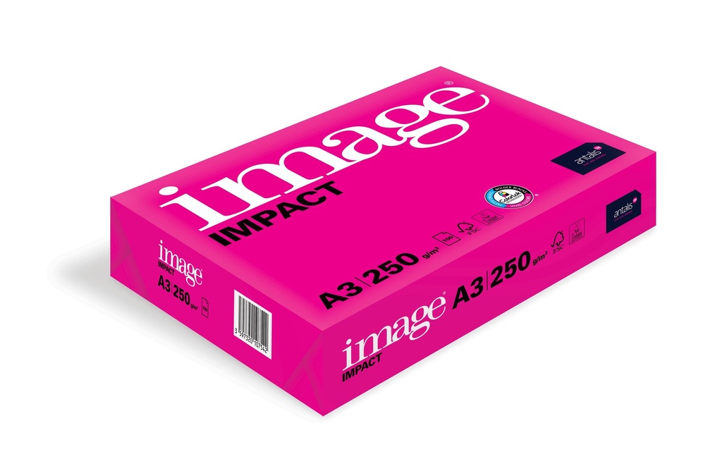 Image Papier pour photocopie Image Impact A3, Extra-blanc, 250 g/m², 125 feuilles