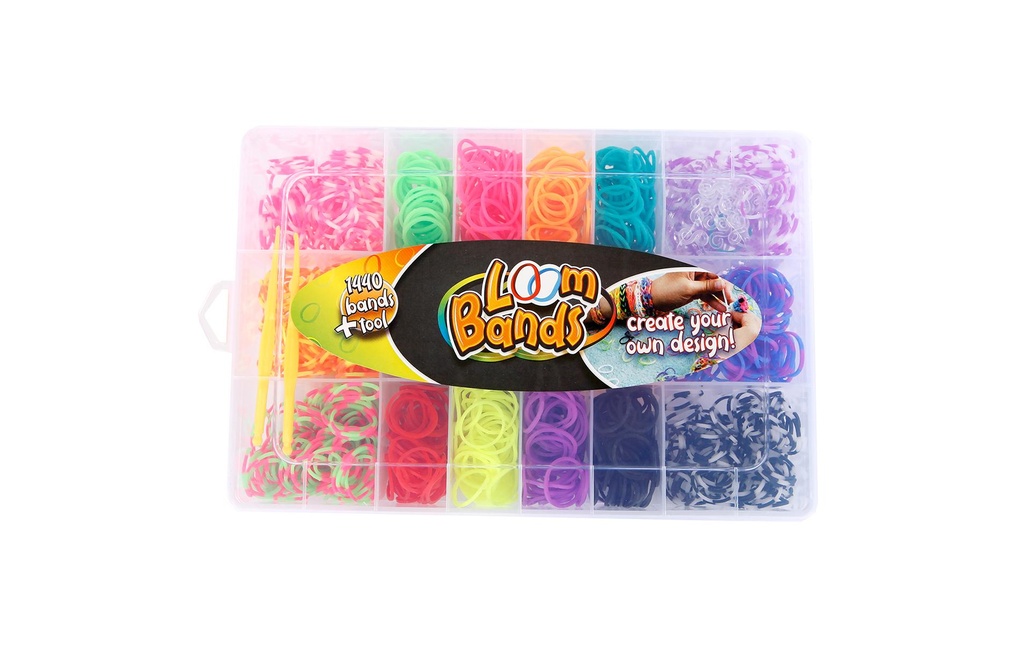  Loom Bands Set en coffret ass. (1440 pces)