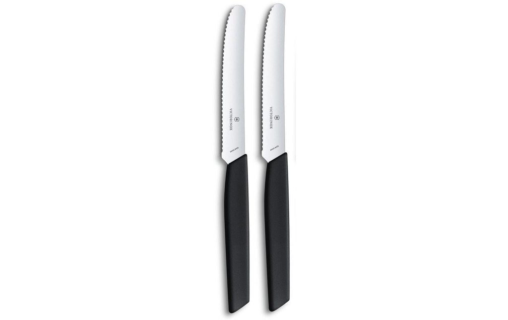 Victorinox Couteau de table Swiss Modern 2 Pièce/s, Noir