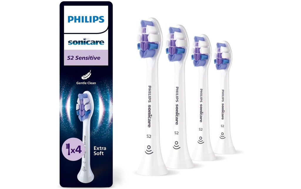 Philips Tête de brosse à dents Sonicare Sensitive HX6054/87 4 pièces