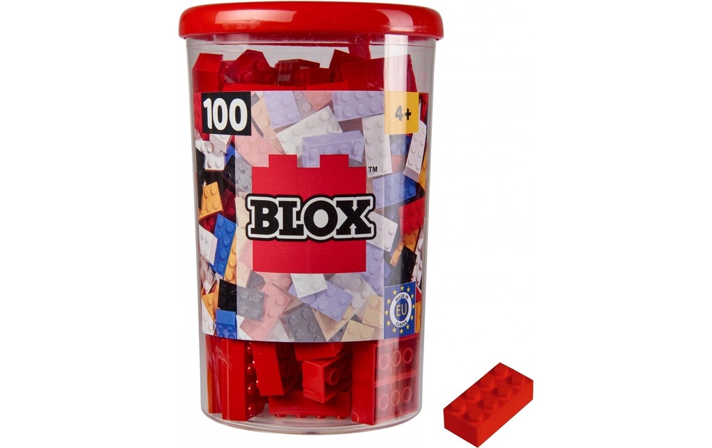 BLOX Briques 100 briques rouges de 8