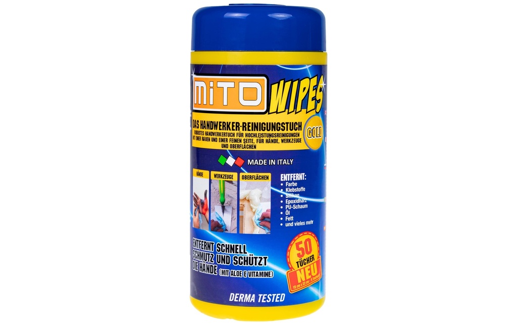 Diverse Chiffons de nettoyage MITO Wipes Gold 50 pièces, 22 x 15 cm