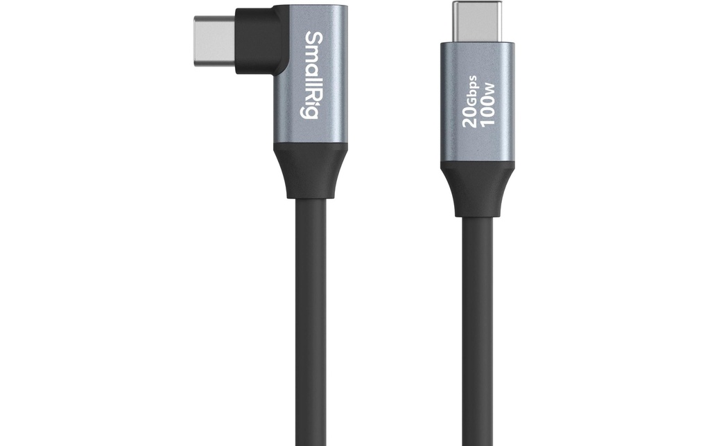 Smallrig Câble USB-C Data Cable 35 cm Droit sur coudé