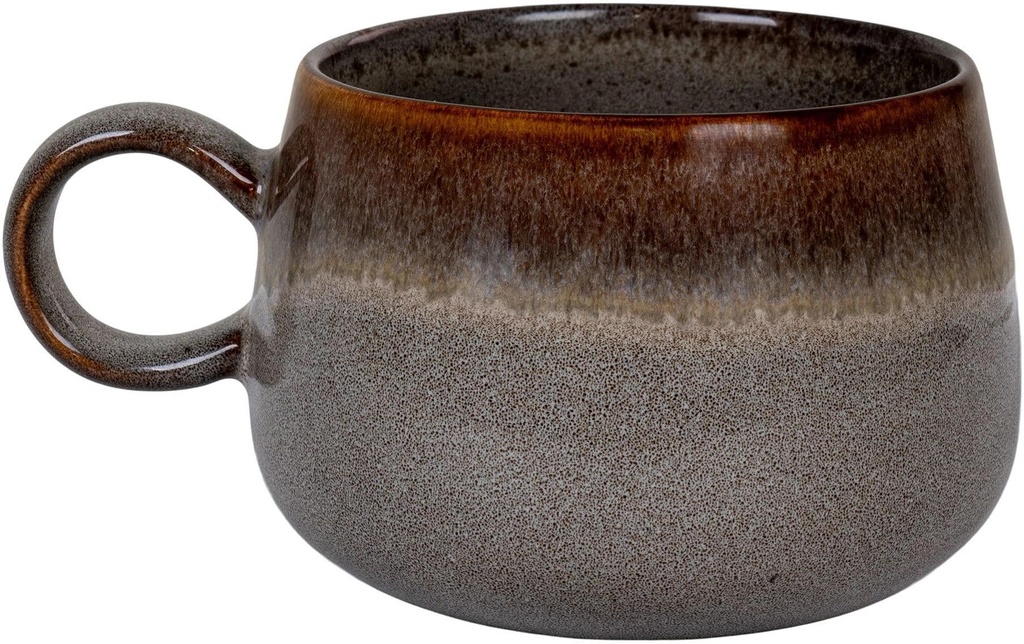 House Nordic Tasse à thé Selma 4 Pièce/s, Brun/Gris