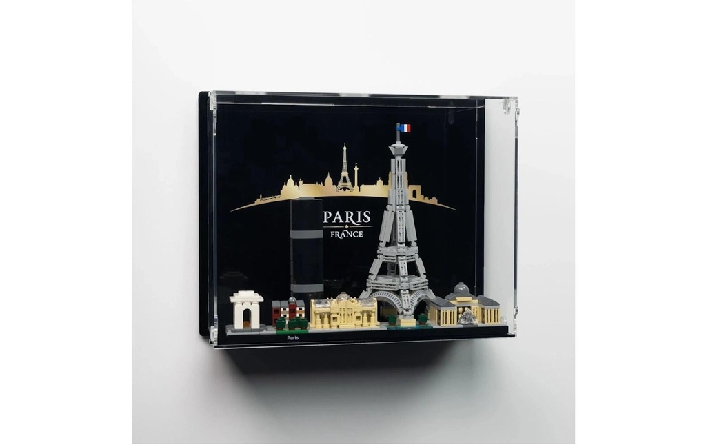 iDisplayit Présentoir mural en acrylique pour LEGO 21044 Paris