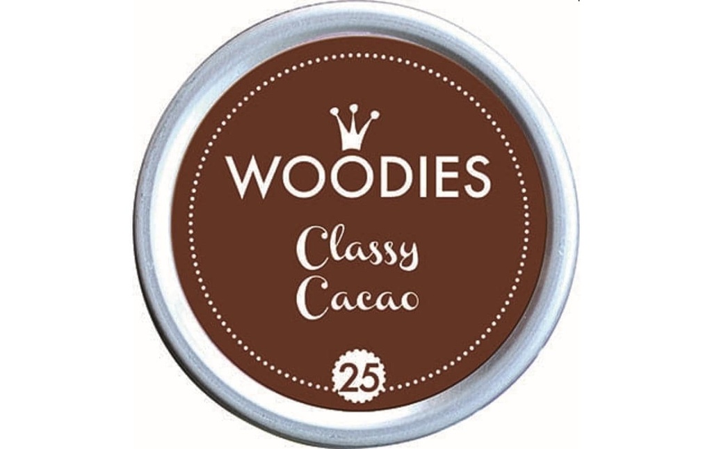 Woodies Tampon encreur 35 mm Classy Cacao, 1 pièce